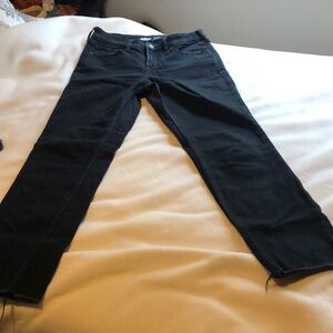 Old navy black jeans raw hem size 2